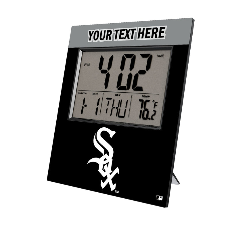 Chicago White Sox Personalized Color Block Wall Clock