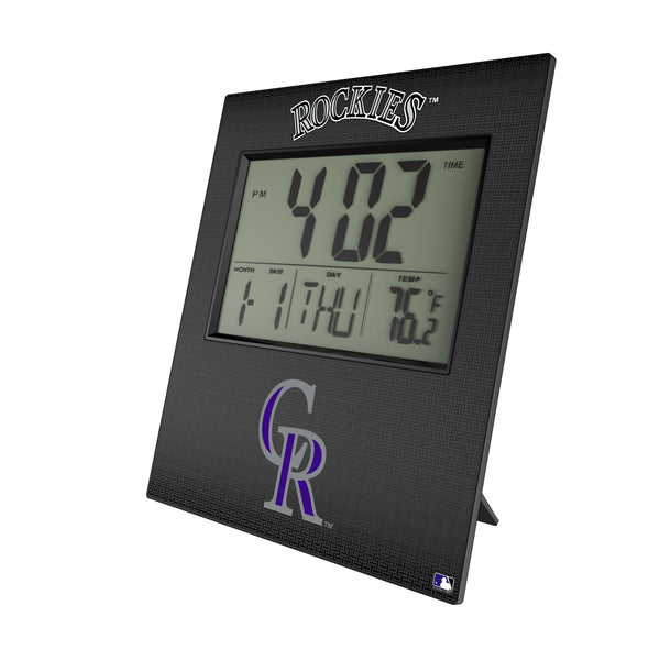 Colorado Rockies Linen Wall Clock