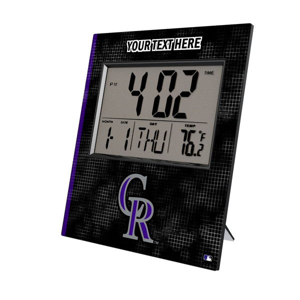 Colorado Rockies Personalized Hatch Wall Clock