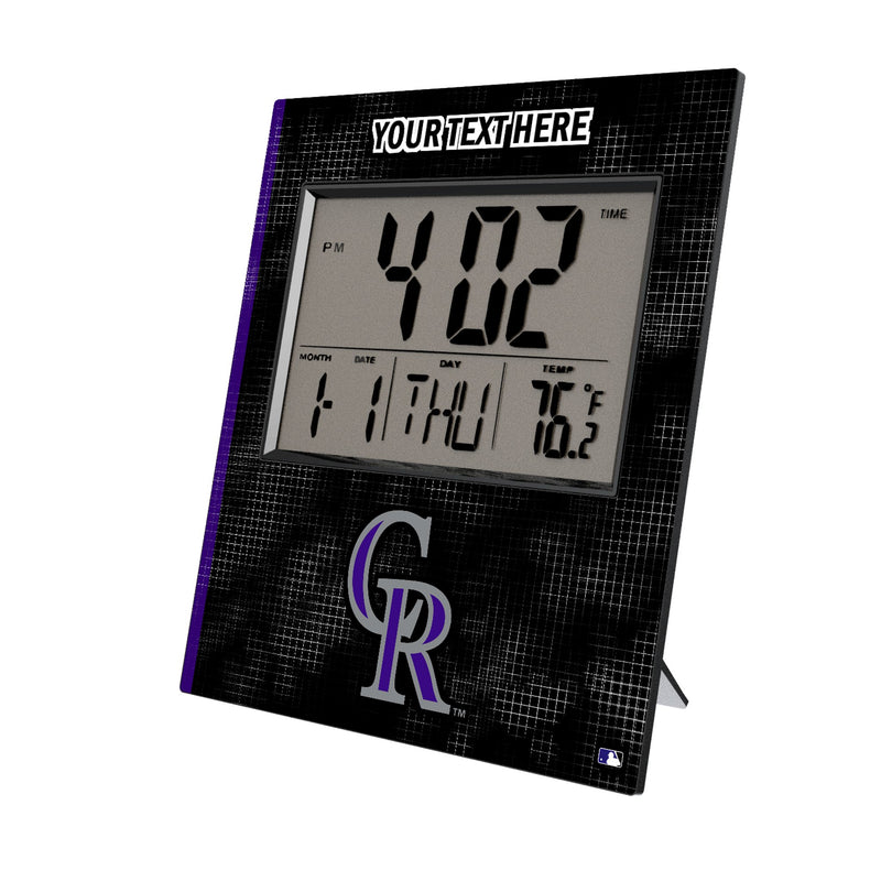 Colorado Rockies Personalized Hatch Wall Clock