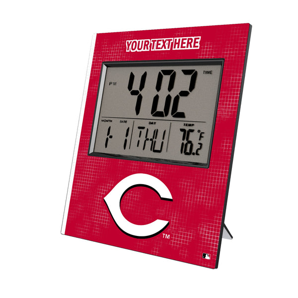 Cincinnati Reds Personalized Hatch Wall Clock
