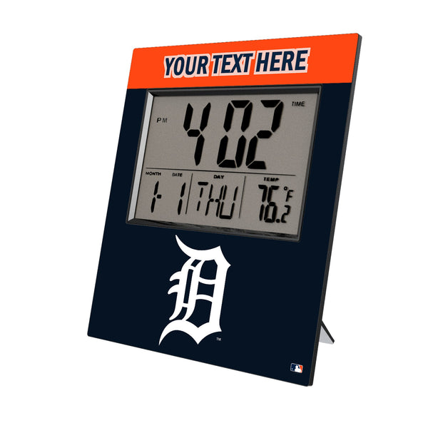 Detroit Tigers Personalized Color Block Wall Clock