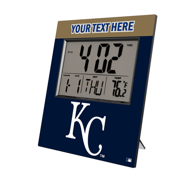 Kansas City Royals Personalized Color Block Wall Clock