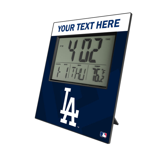 LA Dodgers Personalized Color Block Wall Clock