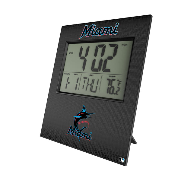 Miami Marlins Linen Wall Clock