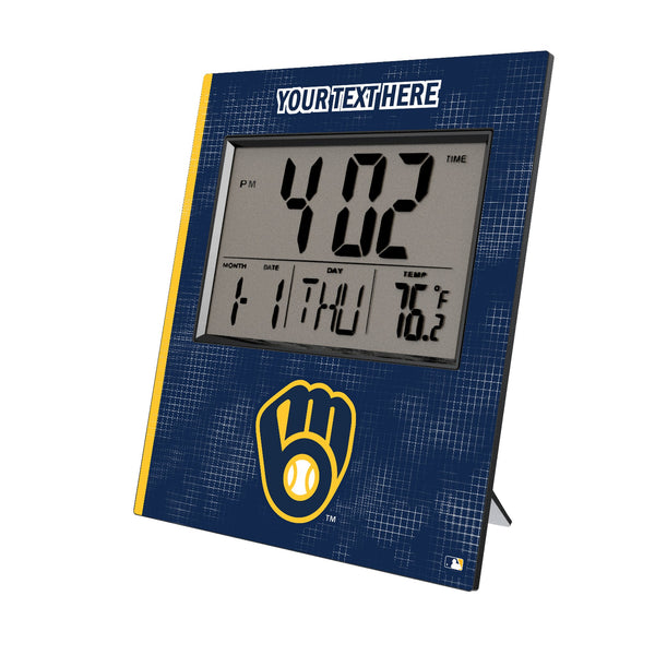 Milwaukee Brewers Personalized Hatch Wall Clock