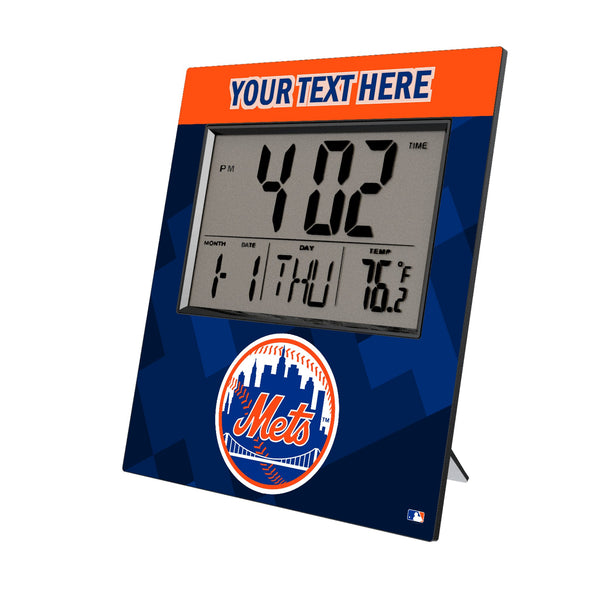 New York Mets Personalized Color Block Wall Clock