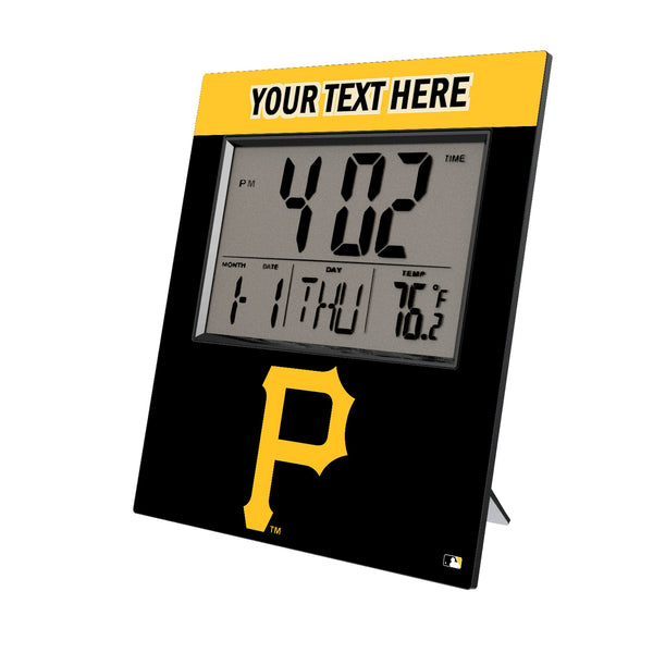 Pittsburgh Pirates Personalized Color Block Wall Clock