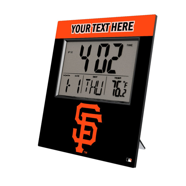 San Francisco Giants Personalized Color Block Wall Clock