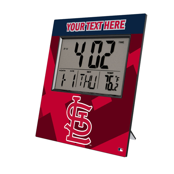 St Louis Cardinals Personalized Color Block Wall Clock