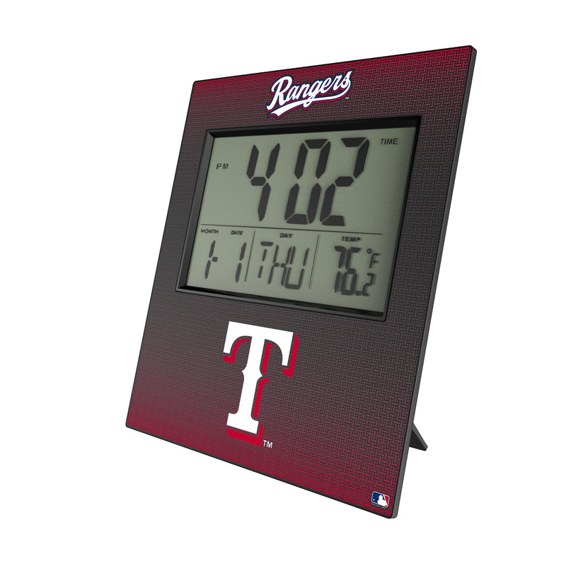 Texas Rangers Linen Wall Clock