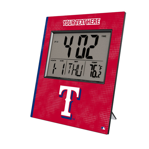 Texas Rangers Personalized Hatch Wall Clock