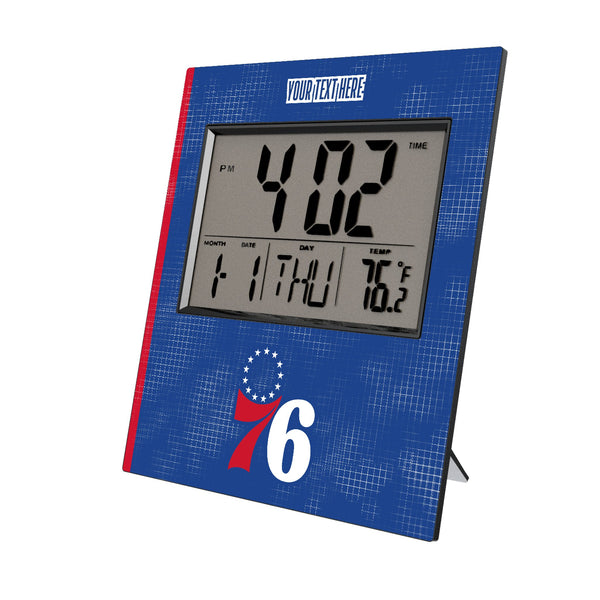 Philadelphia 76ers Personalized Hatch Wall Clock
