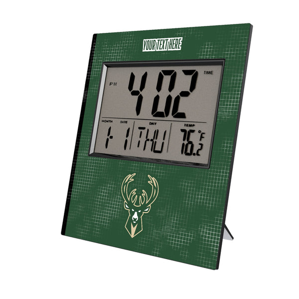 Milwaukee Bucks Personalized Hatch Wall Clock