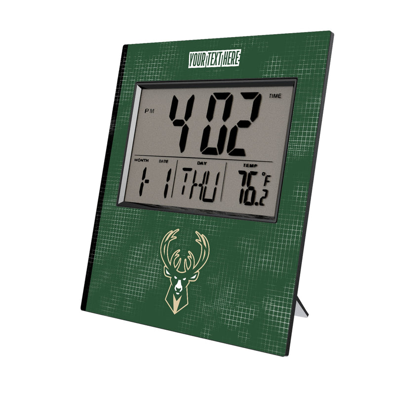 Milwaukee Bucks Personalized Hatch Wall Clock