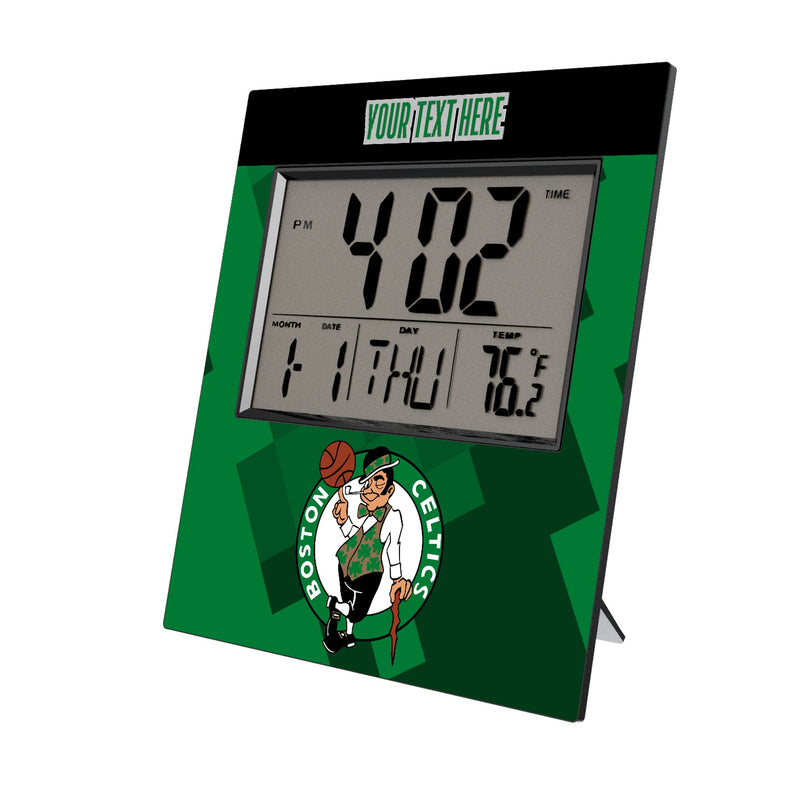 Boston Celtics Personalized Color Block Wall Clock