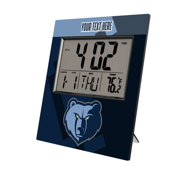 Memphis Grizzlies Personalized Color Block Wall Clock