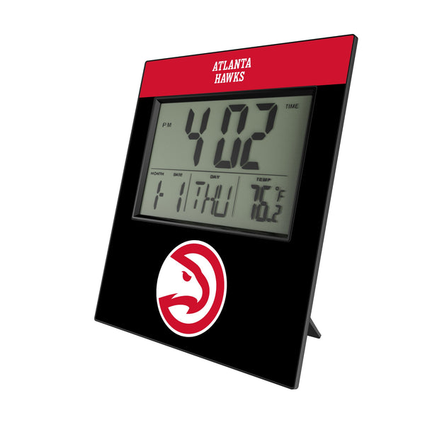 Atlanta Hawks Color Block Wall Clock