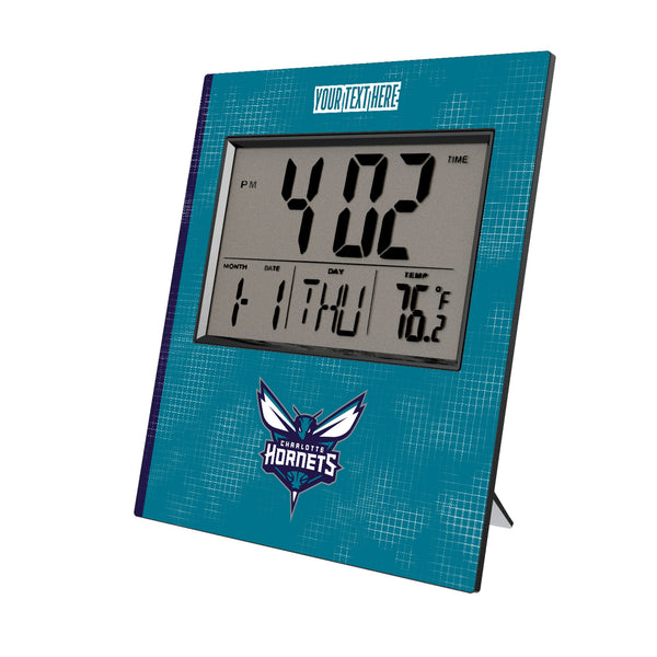 Charlotte Hornets Personalized Hatch Wall Clock