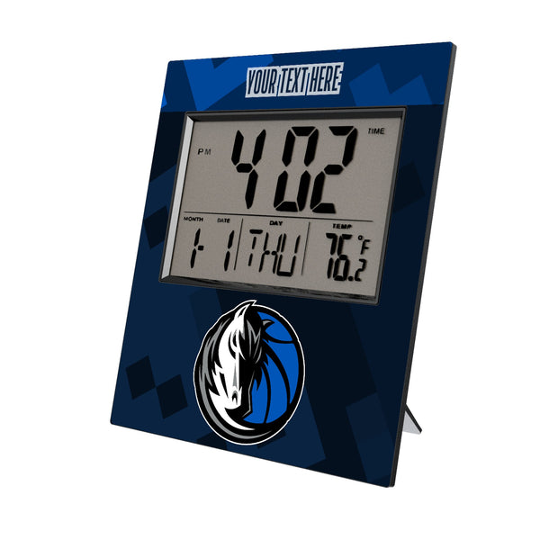 Dallas Mavericks Personalized Color Block Wall Clock