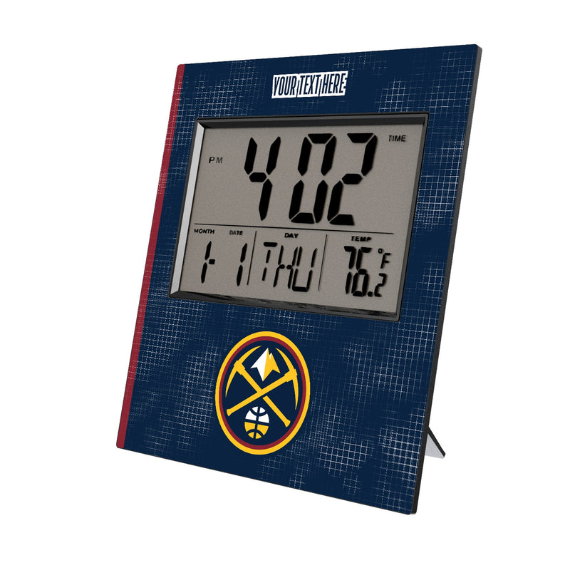 Denver Nuggets Personalized Hatch Wall Clock