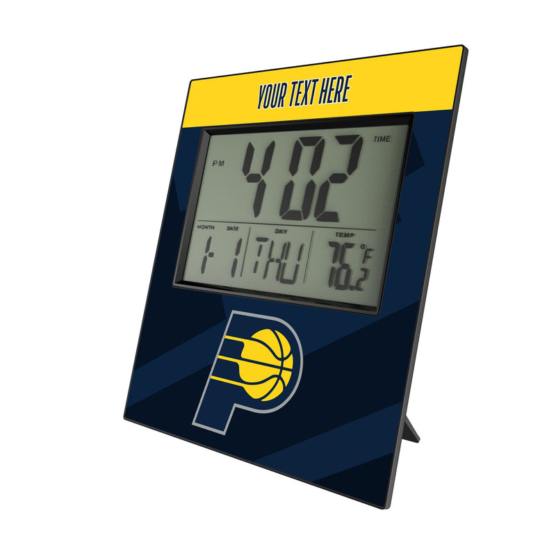 Indiana Pacers Personalized Color Block Wall Clock