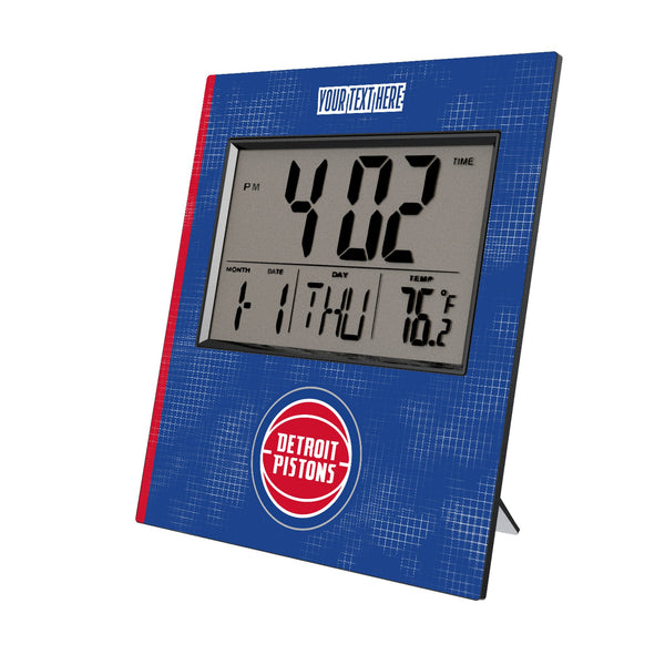 Detroit Pistons Personalized Hatch Wall Clock