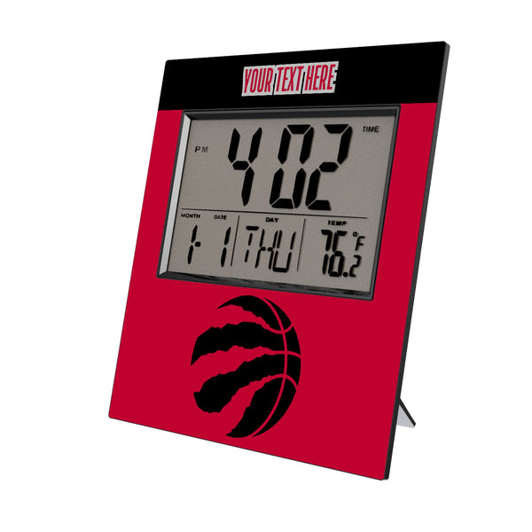 Toronto Raptors Personalized Color Block Wall Clock