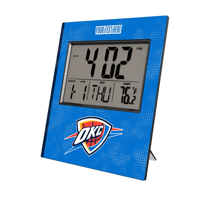 Oklahoma City Thunder Personalized Hatch Wall Clock
