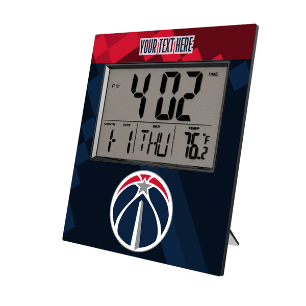 Washington Wizards Personalized Color Block Wall Clock