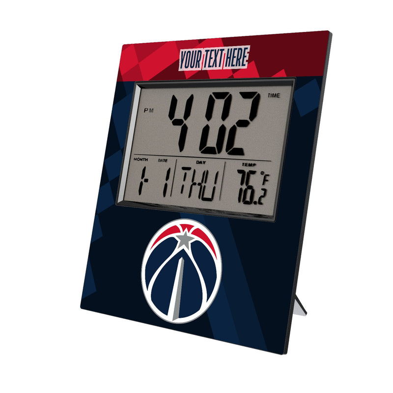 Washington Wizards Personalized Color Block Wall Clock