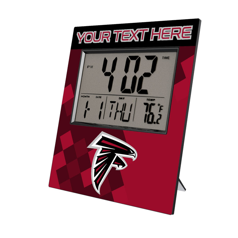 Atlanta Falcons Personalized Color Block Wall Clock
