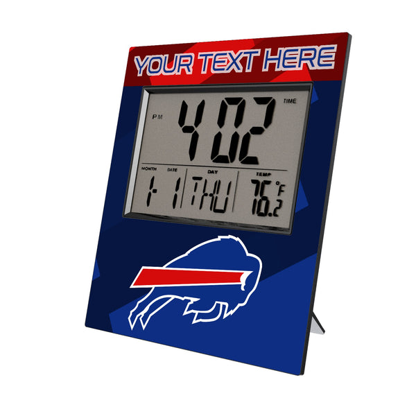 Buffalo Bills Personalized Color Block Wall Clock