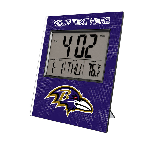 Baltimore Ravens Personalized Hatch Wall Clock