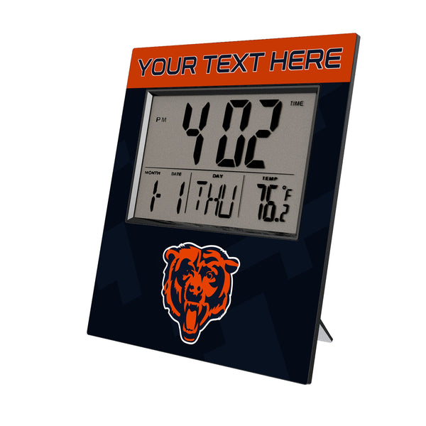 Chicago Bears Personalized Color Block Wall Clock