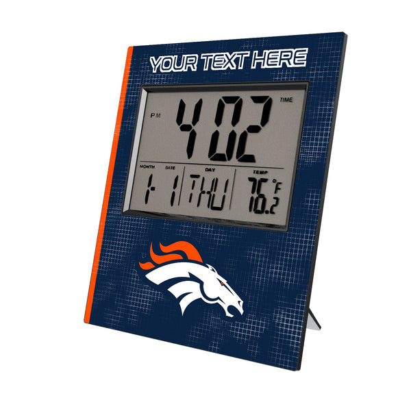 Denver Broncos Personalized Hatch Wall Clock