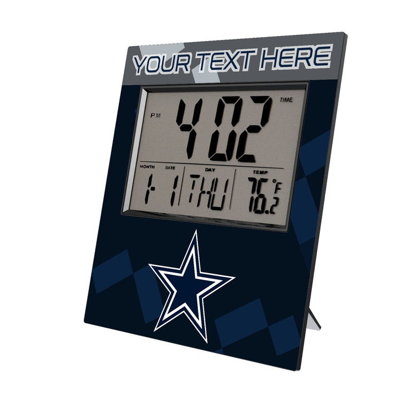 Dallas Cowboys Personalized Color Block Wall Clock