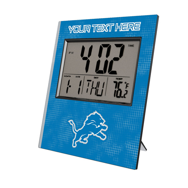 Detroit Lions Personalized Hatch Wall Clock