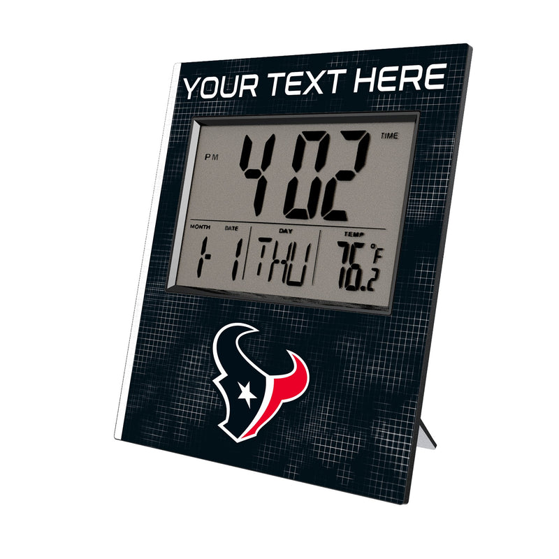 Houston Texans Personalized Hatch Wall Clock