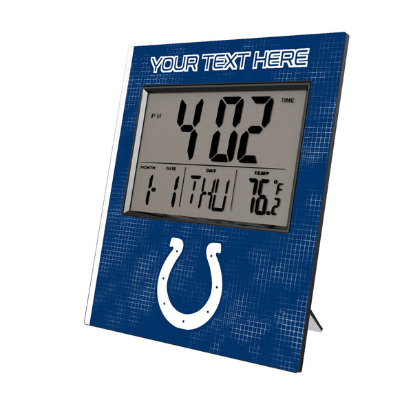Indianapolis Colts Personalized Hatch Wall Clock