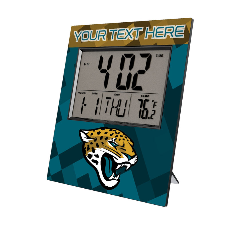 Jacksonville Jaguars Personalized Color Block Wall Clock