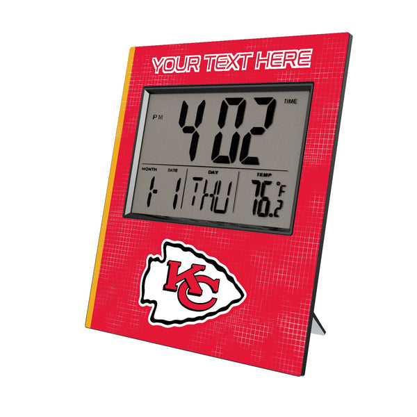 Kansas City Chiefs Personalized Hatch Wall Clock