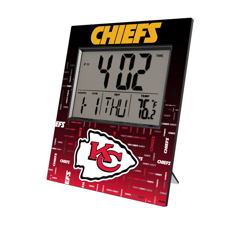 Kansas City Chiefs Quadtile Wall Clock