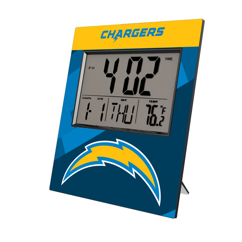 Los Angeles Chargers Color Block Wall Clock