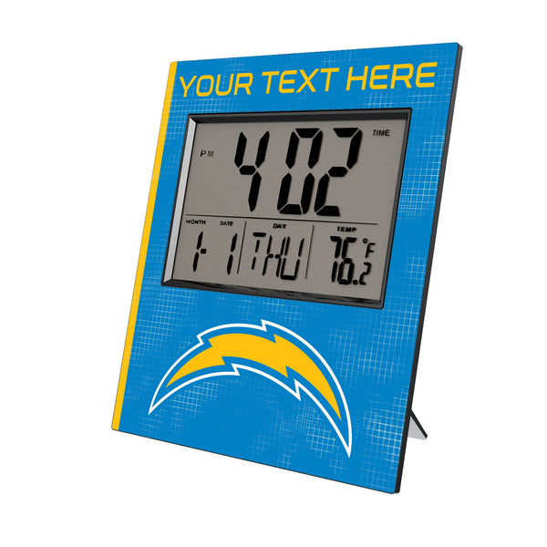 Los Angeles Chargers Personalized Hatch Wall Clock