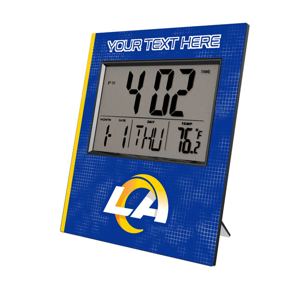Los Angeles Rams Personalized Hatch Wall Clock