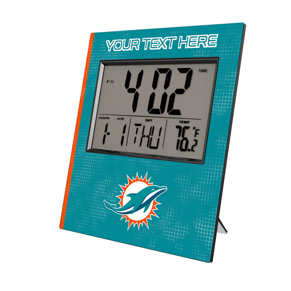 Miami Dolphins Personalized Hatch Wall Clock
