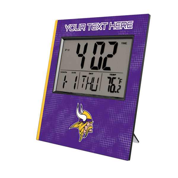 Minnesota Vikings Personalized Hatch Wall Clock