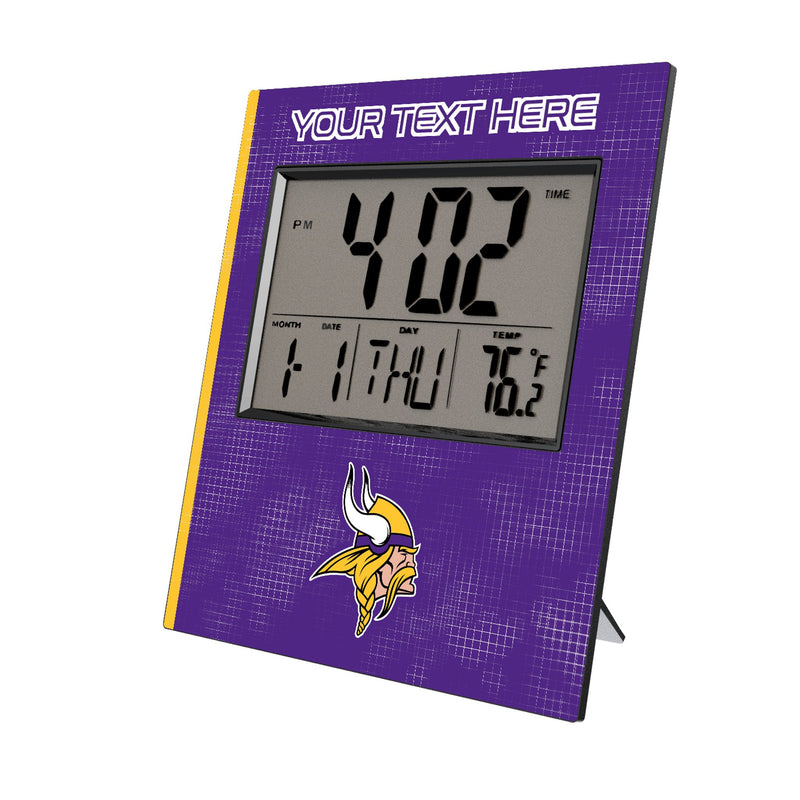 Minnesota Vikings Personalized Hatch Wall Clock