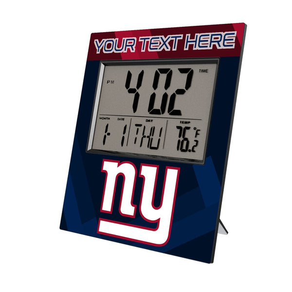 New York Giants Personalized Color Block Wall Clock